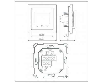 Терморегулятор Thermoreg TI 970 Black, сенсорный