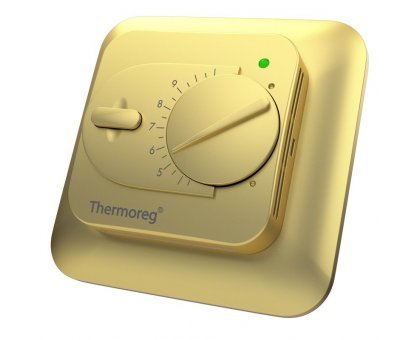 Терморегулятор Thermoreg TI 200 (золото), механический