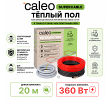 Нагревательная секция для теплого пола CALEO SUPERCABLE 18W-20, 1.8-2.8 м2