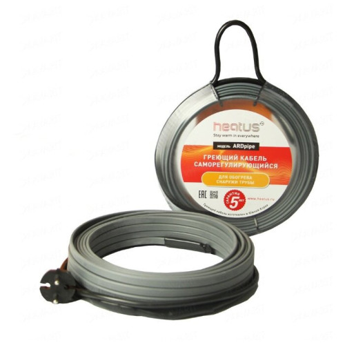 Греющий кабель для труб Heatus AGW-24 24 Вт 1 м