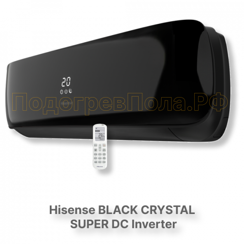 Кондиционер инверторный Hisense серии BLACK CRYSTAL SUPER DC Inverter Wi-Fi AS-13UW4RVETG01(B)