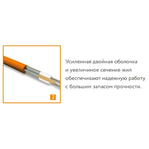 Нагревательный кабель для теплого пола "Теплолюкс" Tropix ТЛБЭ 100,0 м - 2000 Вт