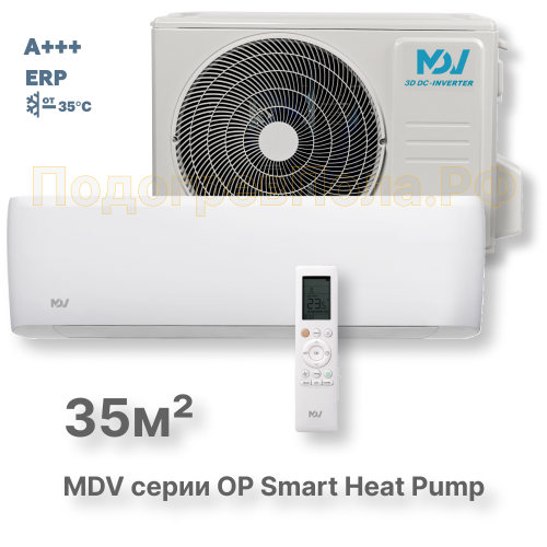 Инверторная сплит-система MDV серия OP Smart Heat Pump MDSOPS-12HRFN8 / MDOOPS-12HFN8