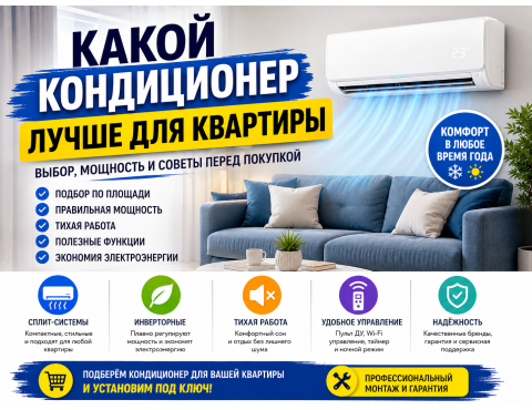 Кондиционеры для квартиры — комфортный климат в любое время года
