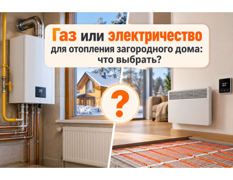 Газ или электричество для отопления загородного дома: что выбрать