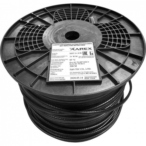 XAREX XHT 24-2 CR (24 Вт/м) Взрывозащищенный греющий саморегулирующийся кабель, пог.м.