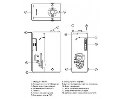 Дизельный котел Kiturami TURBO-13 (15 кВт)