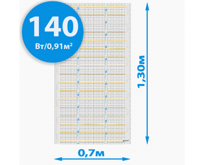 Секции тёплого пола РИМ LIGHT-70 - 140Вт/0.91м² на отрез