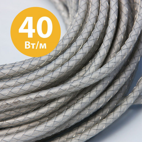 Греющий кабель RIM СНК-40 (резистивный, Экранированный, 40 Вт)