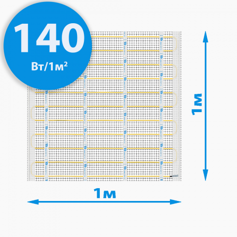 Теплый пол RiM Light - 140Вт/1м²