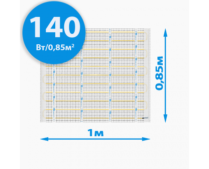 Теплый пол RiM Medium - 140Вт/0,85м²