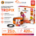 Нагревательный кабель для теплого пола "Теплолюкс" Tropix ТЛБЭ 23,0 м - 420 Вт