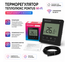 Терморегулятор электронный Теплолюкс Pontus WiFi черный