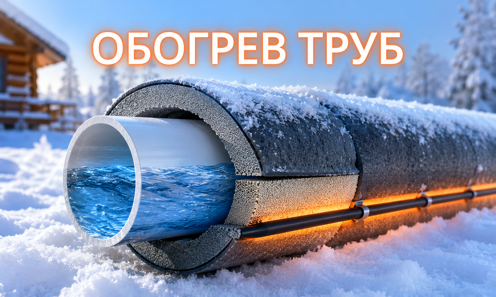 Греющий кабель для труб